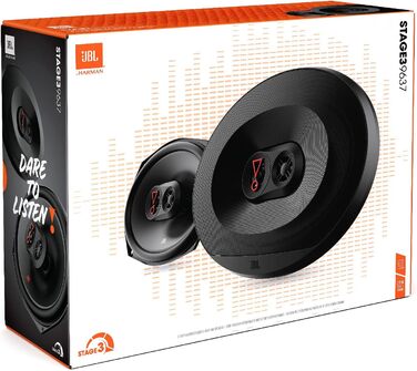 Автомобільні динаміки JBL Stage3 9637 3-смугові, 375 Вт, 6x9'' (152x230 мм), чорні з решіткою від Harman Kardon