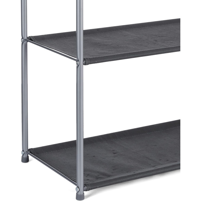 Amazon Basics Closet Organization System with THREE Fabric Shelves and Two Collapsible Top-Open Containers, 32.7