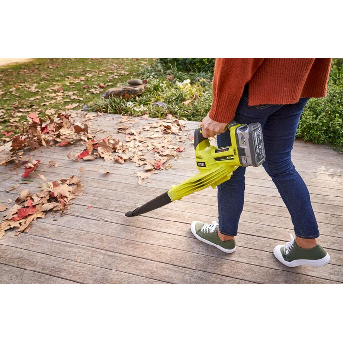 RYOBI 18V ONE+ Cordless Leaf Blower OBL1820S (Air speed 245 km/h, airflow 2.6 m³/min, without battery & charger in box)