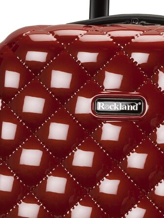 Набір валіз Rockland Quilt Hardside 3-Piece (20/24/28) Червоний, Getaway Solids