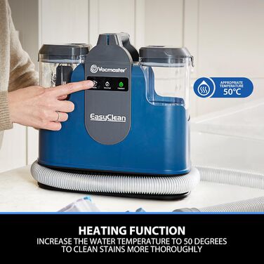 Vacmaster SCC1201H: Мийний пилосос 500W для килимів, м'яких меблів та авто. Очищувач плям на диванах та килимах