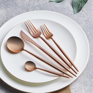 Karaca Jupiter 60-Piece Cutlery Set for 12 People, 18/10 Stainless Steel Cutlery Set, Dishwasher Safe, Perfect for Everyday Use, Premium Quality