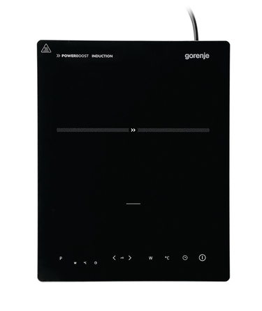 Індукційна плита Gorenje ICR2000SP, 10 рівнів потужності, функція Booster, чорна