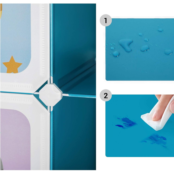 SONGMICS 15-Cube Storage Organizer - Blue