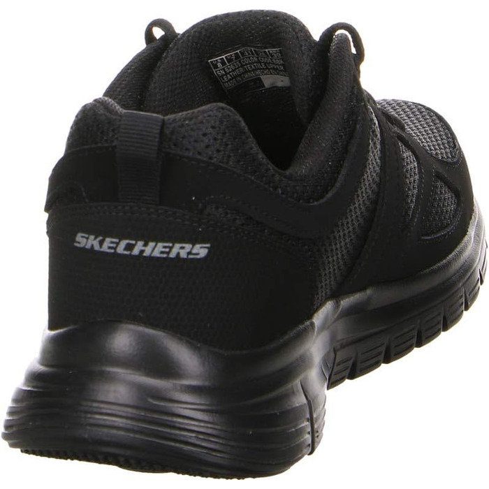 Чоловічі кросівки Skechers Burns-Agoura, 43 EU, чорний шкіряний верх з сіткою