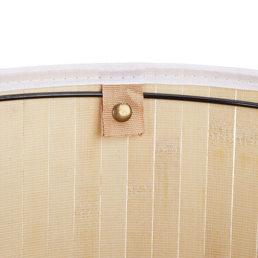 Relaxdays Bamboo Laundry Basket, Round