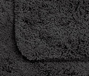 Brandsseller Bath Mat Set - 2 Piece Set (50x80cm & 45x50cm) - Green & Black