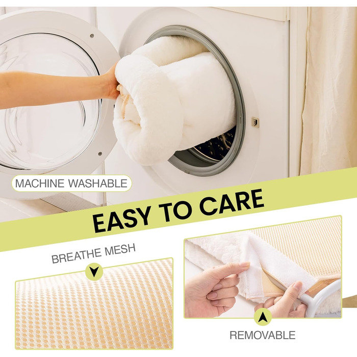 EWOOFUN Large Cat Hammock Window Perch - Removable Thick Cover - Foldable, Stable, 4 Strong Suction Cups, Holds 18kg (White), (Camel, M)
