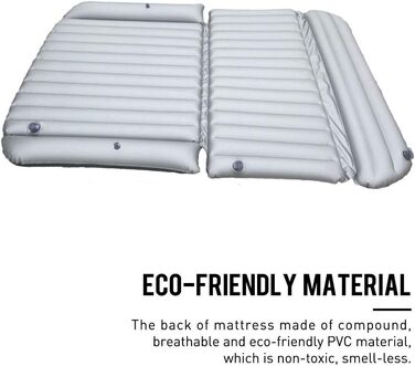 Надувний матрац для авто SUV з насосом (чорний) - зручний для кемпінгу та подорожей