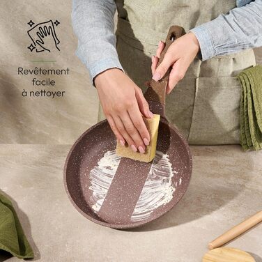 Набір каструль та сковорідок JUST PERFECTO з нержавіючої сталі (21 предмет) - індукційне покриття, без PTFE та PFOA, зелений