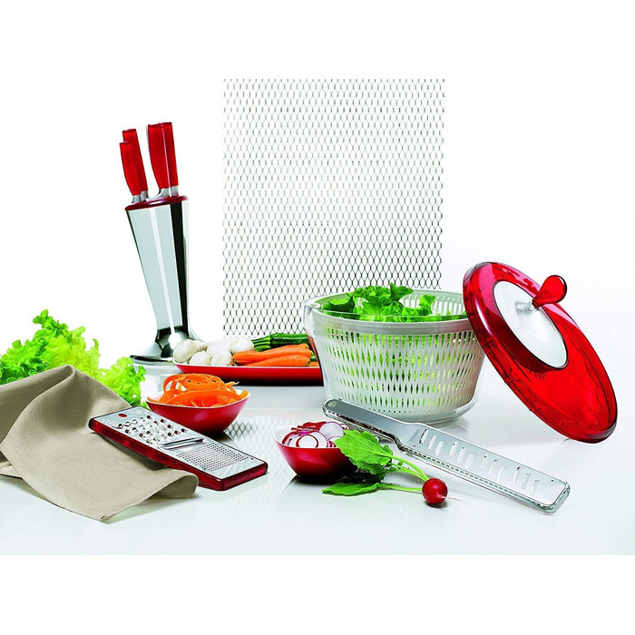Сушарка для салату Guzzini Kitchen Active Design, 28x18 см, сіра