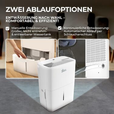 Зволожувач повітря Kältebringer - LED дисплей, Wi-Fi, керування через додаток, тихий та енергоефективний, захист від вологи та плісняви (20L)