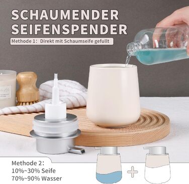 Дозатор для миючого засобу BosilunLife 350 мл, наповнюваний, великий насос, стильний, неслизький, BPA-free для кухні та ванної кімнати