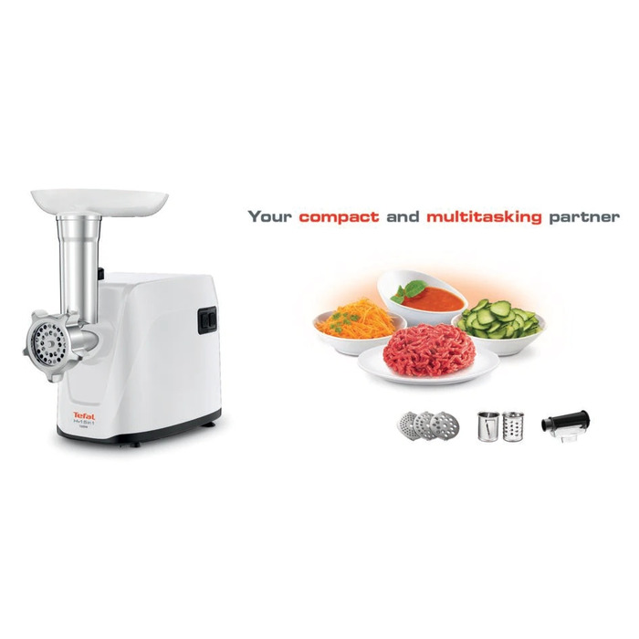 М'ясорубка Tefal HV1, біла, 1600 Вт