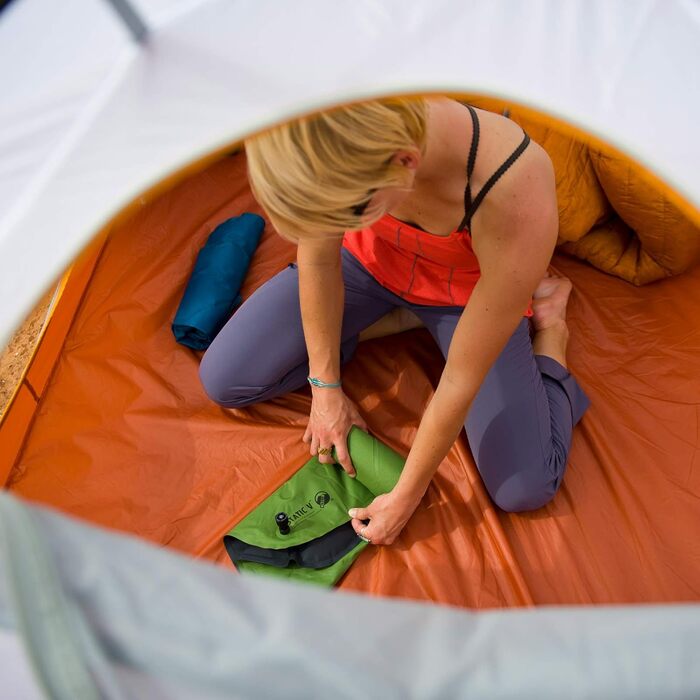 Klymit Static V Sleeping Pad (Green) - Lightweight Camping Mat