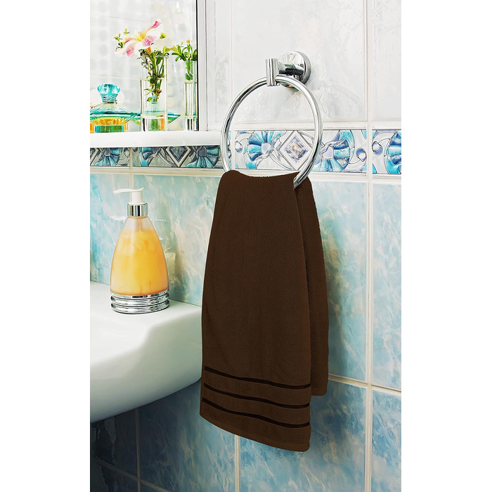 Набір рушників для ванної Utopia Towels (8 шт.): 2 банні, 2 для рук та 4 для обличчя, бавовняні, гігроскопічні, з петлею для підвішування
