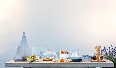 LEONARDO HOME Wooden Cheese Board and Glass Cloche, Cheese Board with Glass Dome, 2-Piece Set, Ø 280 mm, 018519