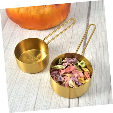 DECHOUS 3-Piece Measuring Spoon Set Stainless Steel Measuring Cup for Moving In, Christmas Gift, Christmas Presents, Paper, Mini, Professional Measuring Cup, Baking Accessories, Stainless Steel, Golden