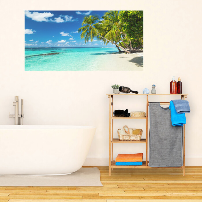 Бамбукова полиця для ванної кімнати Relaxdays з кошиком для білизни