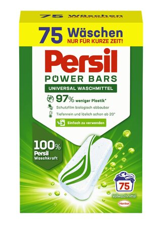 Капсули для прання Persil Power Bars Universal, універсальний засіб для прання, 45 завантажень, 2.21 кг