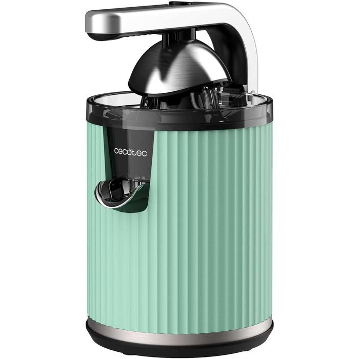 Електрична соковитискачка для цитрусових Cecotec Xqueeze RetroJuice 600 Green - 600 Вт, ретро-дизайн, нержавіючий фільтр