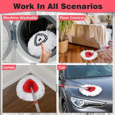 Replacement mop heads