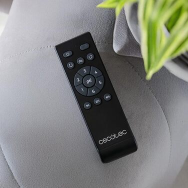 Стельовий вентилятор Cecotec EnergySilence Aero 5400 Classic 132 см з пультом, 6 швидкостей, чорний/світле дерево
