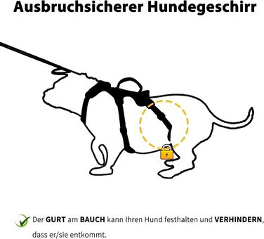 Нашийник для собак Huntboo, великі породи, анти-злам, світловідбиваючий, водонепроникний, регульований, для прогулянок та бігу (Чорний, L, упаковка з 1)