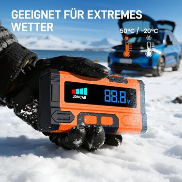 Powerbank для автомобіля Starthilfe 7000A-JDMCAR: пусковий пристрій з LCD екраном та ліхтариком