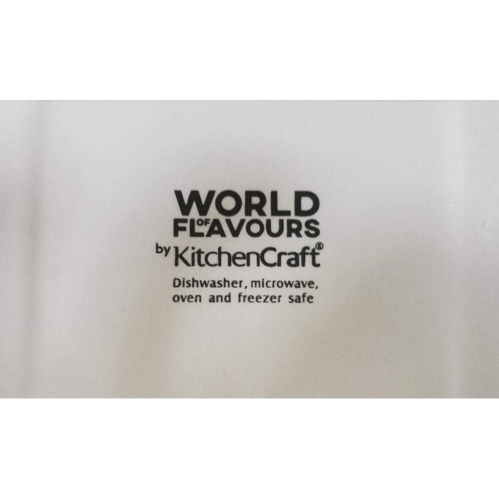 Форма для лазаньї KitchenCraft World of Flavours, кераміка, 33 x 23 см, біла, 3 л