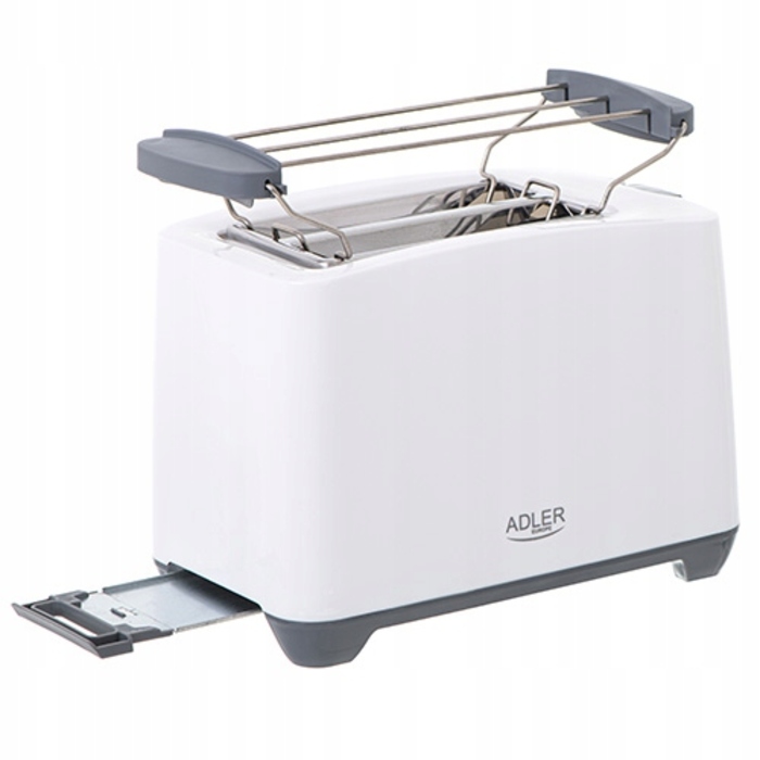 Тостер Adler AD 3216, білий, 1000 Вт
