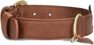 Нашийник для собак ZWEI Leo LE15 з якісної штучної шкіри, регульований, середній/великий розмір, колір cognac