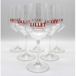 Набір келихів Lillet 6 шт. – скляні бокали для коктейлів, оригінал