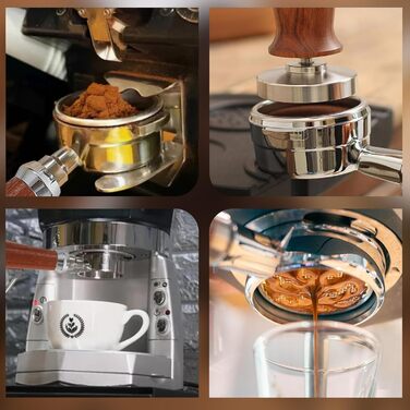 Бездонний портафільтр Baoweihua 54 мм для кавомашин Breville/Sage Barista 870/875/878/880, нержавіюча сталь, сріблястий