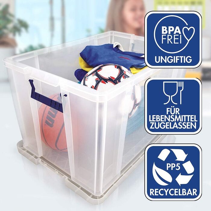 Пластикова коробка для зберігання з кришкою BANKERS BOX ProStore, 85 л, 30x58x38,5 см