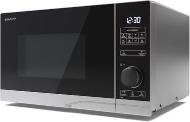 Мікрохвильова піч SHARP PS254AES, 900W, срібна, 10 рівнів потужності, функція розморожування