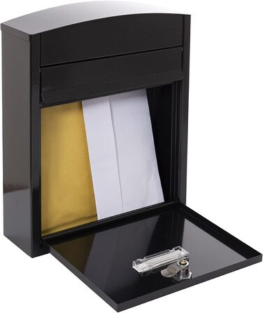 Поштова скринька ARREGUI Compact E5731 з оцинкованої сталі, біла (S, DIN A5), вулична, водонепроникна, з табличкою для імені, 2 ключі, легкий монтаж