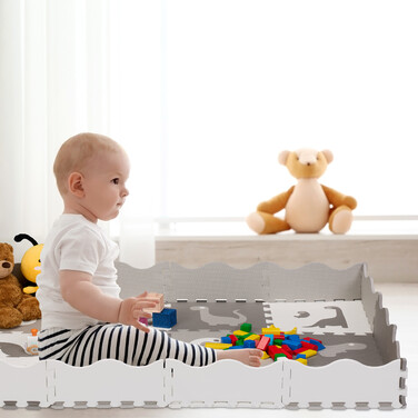 Relaxdays Dinosaur Puzzle Mat with Border