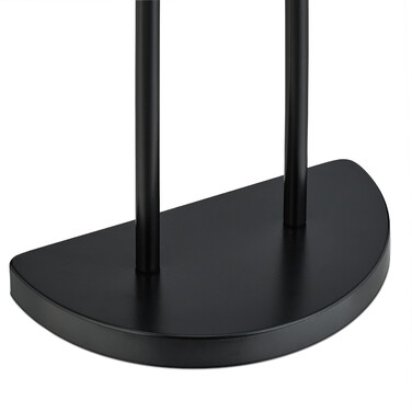 Relaxdays Black Towel Rack with 3 Bars