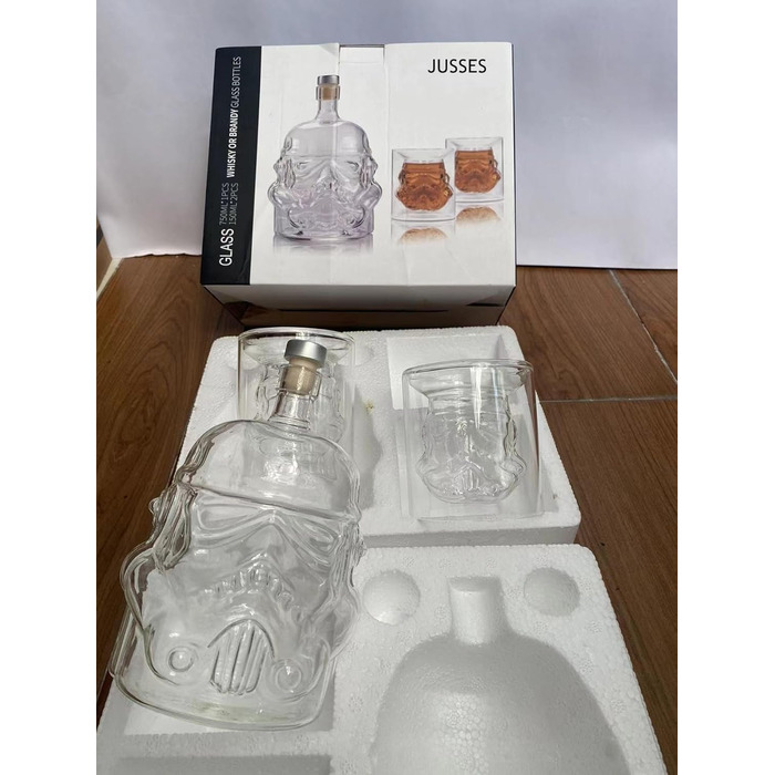 Whiskey Decanter and Whiskey Glasses Set, 750ML Whiskey Decanter Gifts for Men, Whiskey Set for Bourbon, Single Malt, Jameson, Irish, Wine, Scotch, Brandy (Bottle Set)