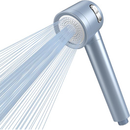 Showerhead with Filter MEKO High-Pressure Handheld Shower with 15-Layer Filtration System, 1.5M Hose, 3 Spray Patterns, Water-Saving Showerhead for Removing Residual Chlorine, Hard Water, and Heavy Metals (Blue)