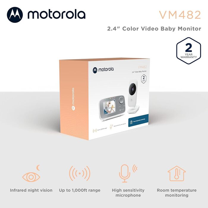 Дитячий відеоняня Motorola VM482 з камерою, 2.4