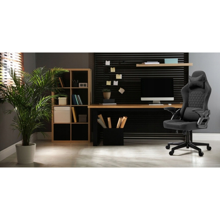 Ігрове крісло Delagear G 404, чорна тканина