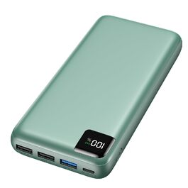 Power Bank A ADDTOP 20000mAh 22.5W: Зовнішній акумулятор для телефону з USB-C, портативний зарядний пристрій 4-в-1, зелений