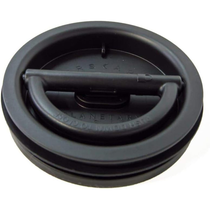 Airscape Coffee Storage Canister (1.1 kg dry beans) – Large Kilogram-Sized Container, Patented Airtight Lid Pushes Air Out to Preserve Food Freshness (black)