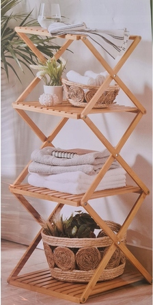 Полиця для ванної кімнати Albisklep, відтінки жовтого, 33 x 40 x 93 см