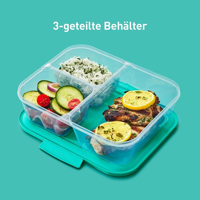 Набір контейнерів для їжі Nest IT Meal Prep | 5 шт., 1.9 л, 3 відділення, зелені