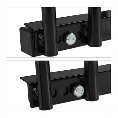 Relaxdays Black Bicycle Stand for 5 Bikes