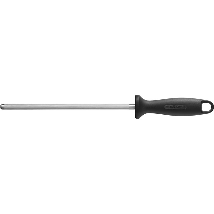 Набір ножів ZWILLING Professional S 8 предметів з дерев'яним блоком, Ніж, Точилка, Ножиці, Нержавіюча сталь, Ручки з нержавіючої сталі з заклепками, Чорний, Зроблено в Німеччині