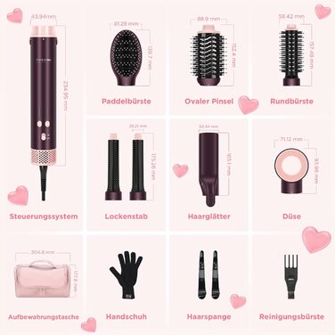 PARWIN PRO BEAUTY MaxAIR 2.0 Multi-Styler Set: 7-в-1 для волосся (Локон, Випрямлення, Фен, Об'єм)